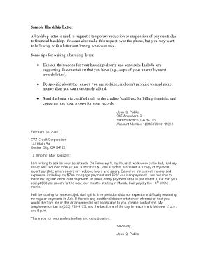 irs hardship letter template form fill   sign printable