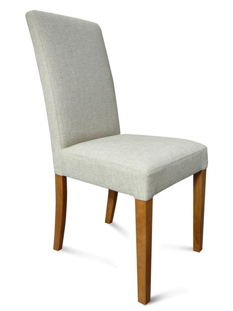 archer oatmeal fabric dining chair  honey leg