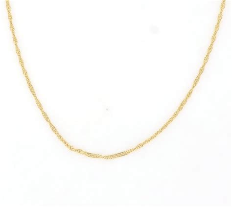 reserve price kt yellow gold necklace catawiki