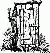 Outhouse Clipart Drawing Drawings Coloring Clip Sketch House Patterns Pyrography Line Cliparts Pages Bathroom Old Adult Plans Quilts Ect Paintingvalley sketch template