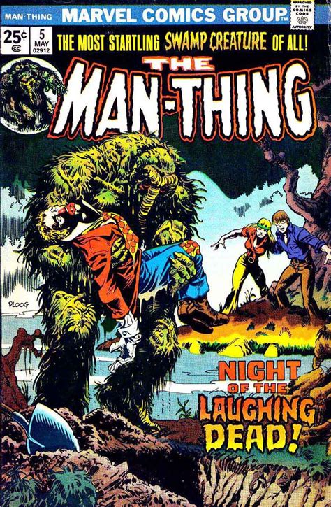 one of my favorites of all time man thing 5 mike ploog art and cover man thing marvel comic