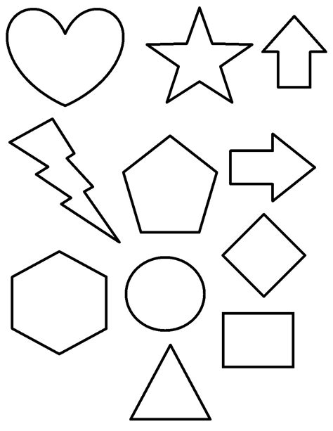 gambar  printable shapes coloring pages kids page shape