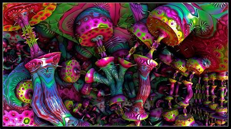 psychedelic mushrooms  erictonarts  deviantart