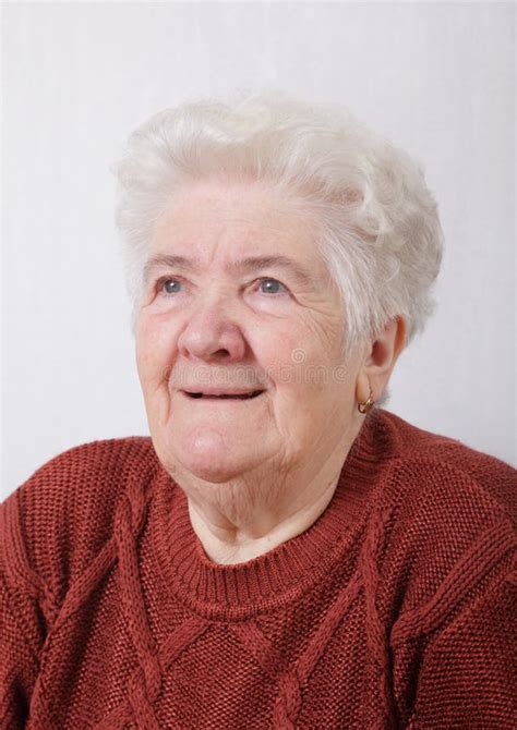 lady stock photo image  face elderly maturity