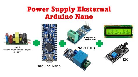 arduino nano power supply eksternal  youtube