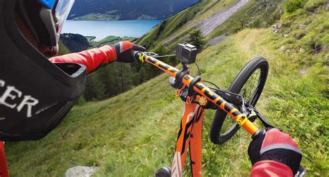 gopro  mountain biking   action cameras