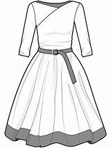 Dress Drawing Easy Template Sketches Costume Sketch Fashion Dresses Draw Drawings Clothes Illustration Garment Flat Women Templates Designer Over Paintingvalley sketch template