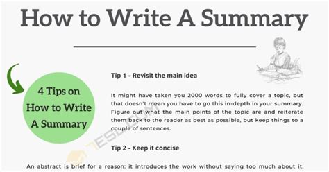 write  summary   tips  writing  summary esl
