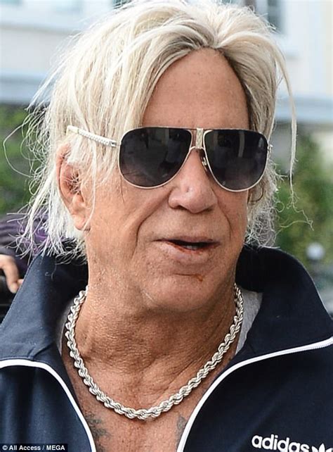 mickey rourke shows off spectacular hairpiece in la daily mail online