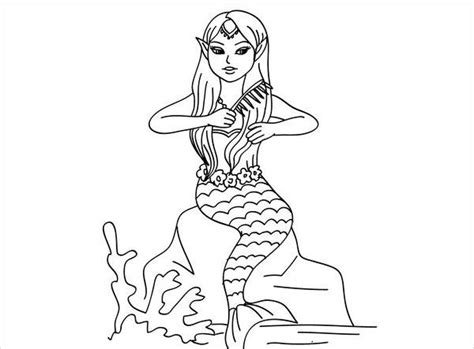 mermaid coloring pages  psd ai