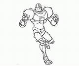 Cyborg Titans sketch template