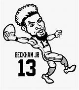 Odell Beckham Madden Kathryn Kindpng Jerry Nicepng Paintingvalley sketch template