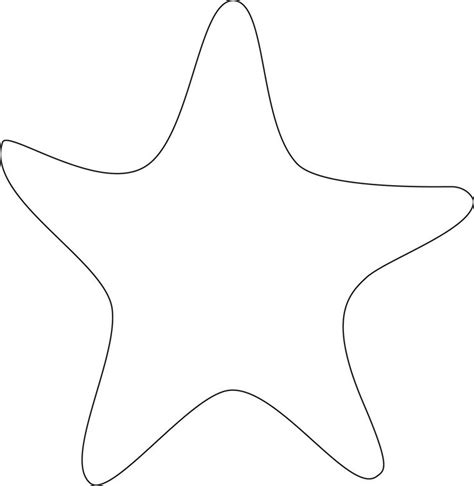 image result  stars outline starfish template templates printable