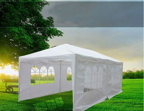 white gazebo party tent canopy  side walls ebay