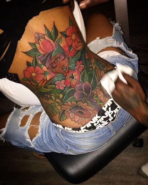 Pin By Fatou Sabally On Dark Skin Tattoo Black Girls With Tattoos