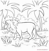 Coloring Lion Bookpage sketch template