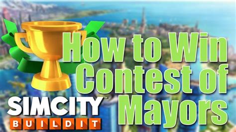simcity buildit tips   win  contest  mayors youtube