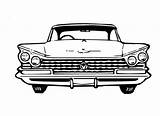 Chevy Coloring Impala Car Old Pages 1964 Sheet Template sketch template