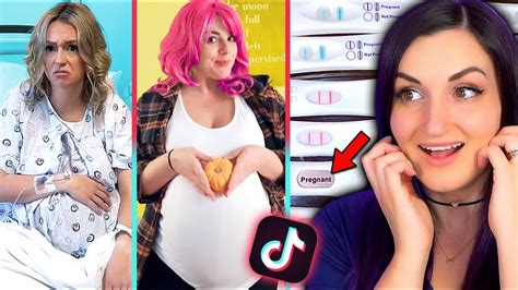 Pregnant Woman Reacts To Pregnancy Tik Toks Youtube