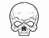 Skull Mask Coloring Gas Template sketch template
