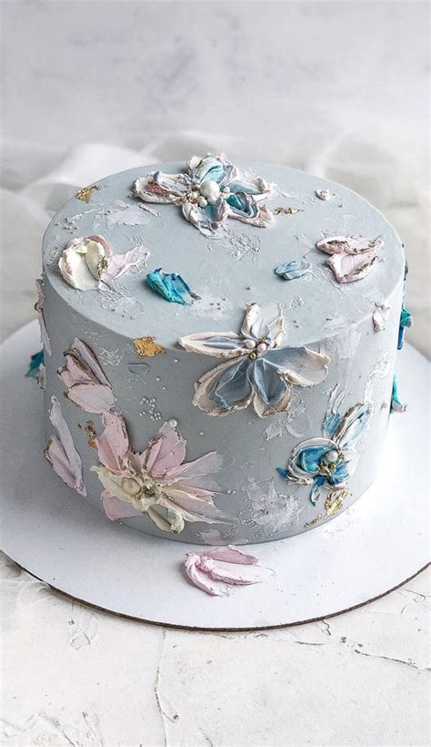 jaw droppingly beautiful birthday cake cool tone color combo