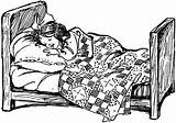 Clipart Bed Sleeping Clip Cliparts Library sketch template