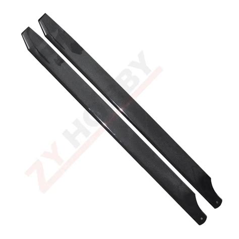 pair carbon fiber mm main rotor blades main propeller prop blade  rc helicopter drone