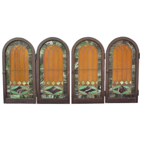 arched stained glass windows  stdibs