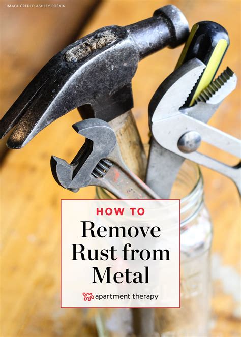remove rust  metal    clean  rid  rust