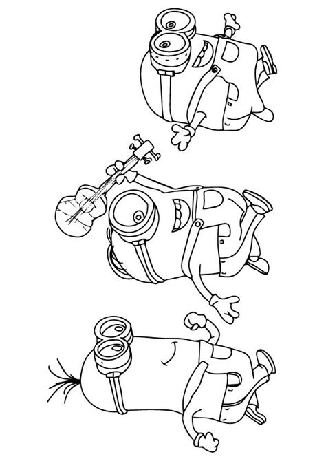despicable  minions coloring coloring page minion coloring pages