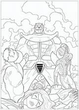 Thanos Avengers Hulk Defeated Endgame Xcolorings Infinity sketch template
