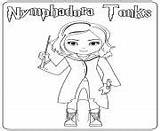 Tonks Nymphadora sketch template