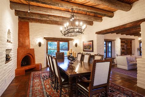 santa fe style interior design decor home spanish colonial dining room spanish dining room