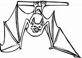 Bat Coloring Pages Bats Upside Hanging Down Printable Drawing Clip Kids Color Line Fox Halloween Flying Clipart Bestcoloringpagesforkids Gif Crafts sketch template