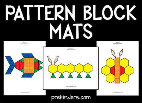 pattern block mats prekinders