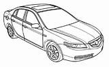 Acura sketch template