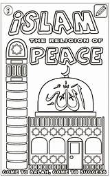 Islam Coloring Pillars Pages Five Salah sketch template