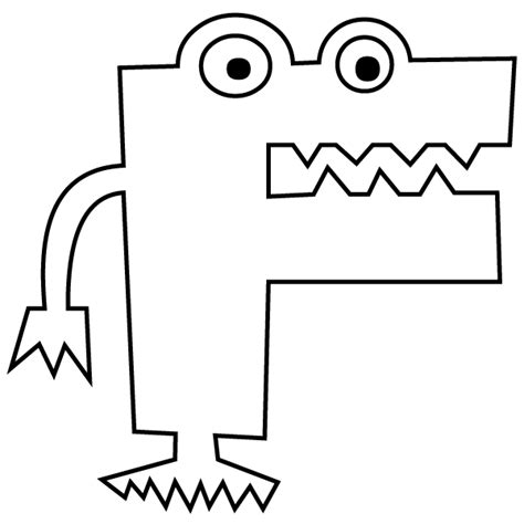 letter  coloring page babadoodle