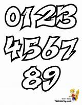 Graffiti Numbers Letters Number Coloring Fonts Pages Font Grafite Alphabet Números Stencils Lettering Letras Letter Chiffres Yescoloring Bubble Stencil Throw sketch template