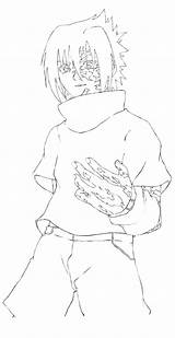 Sasuke Curse Lineart Chidori Deviantart sketch template