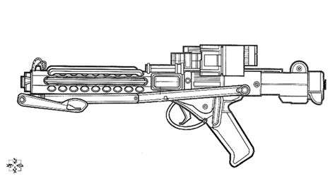 blaster rifle lineart  blackarrow  deviantart