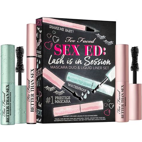 too faced sex ed lash is in session mascara and liner set