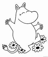 Moomins Coloring4free Cl sketch template