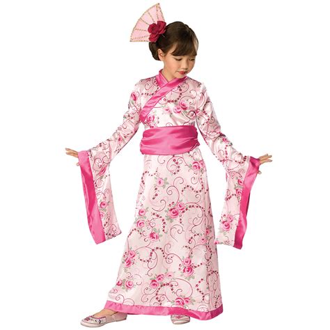 kids cute asian princess japan kimono girls fancy dress halloween party