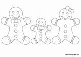 Gingerbread Coloring Man Family Pages Learning Activities Phonics sketch template