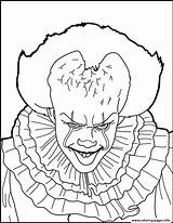 Clown Pennywise sketch template