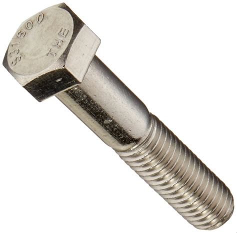 hexagonal full thread stainless steel hex plain bolts  industrial size    rs