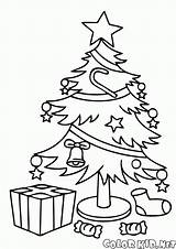 Weihnachtsbaum Sotto Lalbero Vorhanden Arboles Geschenken Choinki Colorkid Kolorowanki Alberi Albero Tanti Doni Kolorowanka Coloringkidz Obecna Choinką sketch template
