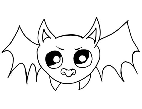bat drawing easy  getdrawings