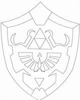 Shield Zelda Hylian Coloring Pages Link Legend Printable Template Captain Deviantart Print America Simple Search Costume Birthday Cake Getcolorings Google sketch template